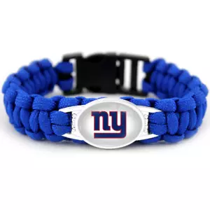 NEW YORK GIANTS Football Paracord Bracelet NEW MIP - Picture 1 of 1