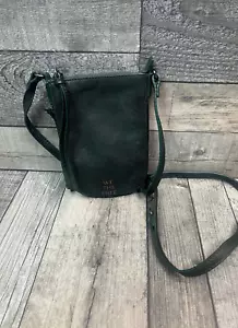 Free People Wyatt Crossbody Bag Forest Green Leather We The Free Casual Boho - Picture 1 of 11