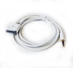 Câble adaptateur AUX 3,5 mm mâle vers 30 broches mâle pour iPod iPhone iPad Dock 3,3 pieds - Photo 1 sur 5