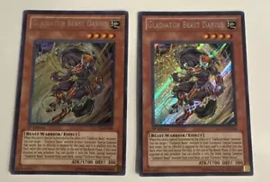 1x Yugioh Gladiator Beast Darius LCGX-EN244 Secret Rare 1st Edition VLP - Picture 1 of 6