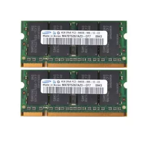 Samsung 2x 4GB 2rx8 PC2-6400 DDR2-800MHz DDR2 200pin SODIMM Laptop Speicher NEW - Bild 1 von 8