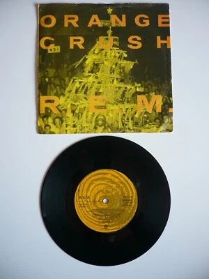 R.E.M. Orange Crush 7" Vinyl UK 1989 Warner Bros 1st Press A1/B1 Single - Image 1 of 4