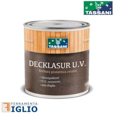 Vernice Finitura Protettivo Cerata Antigoccia per Legno DECKLASUR U.V. TASSANI