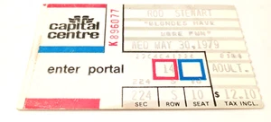 Vintage 1979 Rod Stewart "Blondes Have More Fun" Ticket - Picture 1 of 3