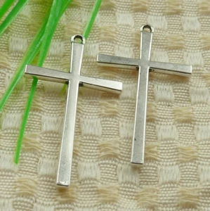 93 Pcs Tibetan Silver Cross Charms Pendant 43X25MM S4518 DIY Jewelry Making - Picture 1 of 6