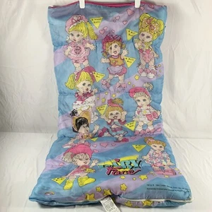 VTG 90s Lewis Galoob Baby Face Doll Sleeping Bag 53" x 27" Natalie Dee Dee Suzie - Picture 1 of 7