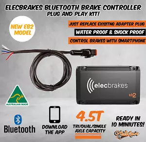 Elecbrakes Electric Bluetooth Brake Controller hard wired Trailer caravan EB2 - Picture 1 of 7