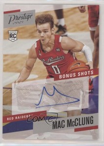 2021-22 Chronicles Draft Picks Prestige Bonus Shots Signatures Mac McClung Auto