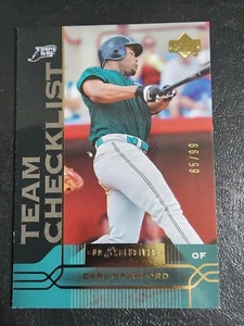 CARL CRAWFORD 2005 UPPER DECK EXCLUSIVES #497 TAMPA BAY DEVIL RAYS SERIAL #65/99 - Picture 1 of 2