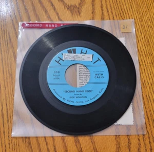 Art Barduhn - Second Hand Rose - Hi-Hat Records 7" 45 Rpm - Rare!! - Fast Ship!! - Picture 1 of 2