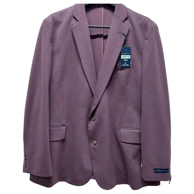 Chaqueta Blazer Stafford Para Hombre Calce Clásico Elastizada Púrpura Nueva con Etiquetas tallas 46L, 50R, 52S Foto 1 de 4