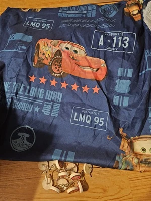 Disney Pixar Cars Cortina de Ducha con Ganchos Tela Relámpago McQueen Baño Foto 1 de 3