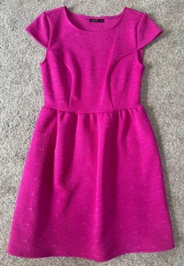 Tokito fuchsia / pink bodycon cap sleeve work dress size 10 - Picture 1 of 3
