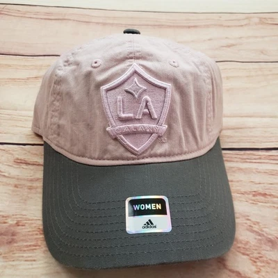 Gorra LA Galaxy MLS Fútbol Rosa Gris Adidas Mujer Fútbol Ajustable NUEVO Foto 1 de 4