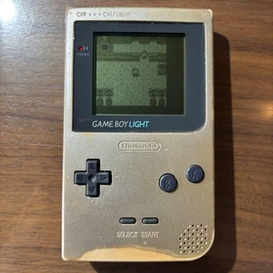 Nintendo Gameboy Light Console Gold MGB-101 GBL Japan Tested Working Good Japan - Picture 1 of 10