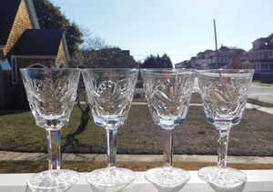 4 WATERFORD ASHLING WINE GLASSES - Picture 1 of 3