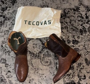Bottes de cowboy Tecovas « The Wade » Russet autruche lisse homme taille 15 EE - Photo 1/12