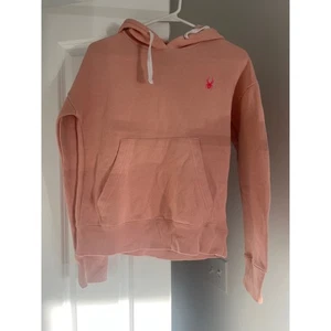 Spyder Peach Pink Hoodie Women's Small Pullover Athleisure Activewear - Picture 1 of 3