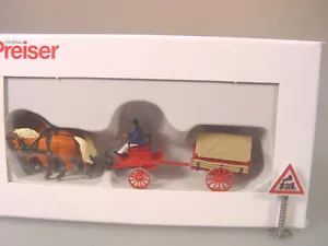 Feuerwehr Kohlenwagen f. Dampfspritze Pferdewagen - Preiser HO 1:87 - 30429 #E - Bild 1 von 1