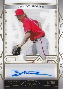 Brady House 2022 Leaf Trinity Clear Autographs Gold Foil Card #CA-AO1 S/N 49/50 - Picture 1 of 4