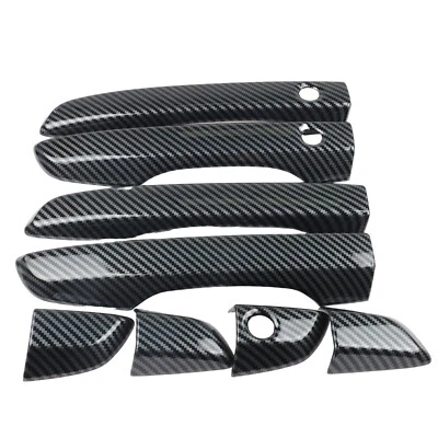 Door Handle Cover Trim for Honda Civic 2016 2017 2018 2019 Carbon Fiber Style - Image 1 of 4