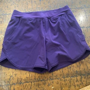 Lands' End Women's Chlorine Resistant Lined Swim Short 5” Purple Size 8 NWOT - Picture 1 of 10