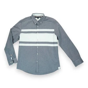 NUEVO SIN ETIQUETAS Tommy Hilfiger Para hombres Calce Regular Bloques de Color Camisa Grande Manga Larga - Imagen 1 de 7