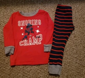 Carter's Hockey Themed Pajama Set 18M - Picture 1 of 2