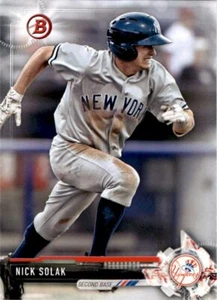 2017 Bowman prospect BP77 Nick Solak New York Yankees Card - Picture 1 of 1