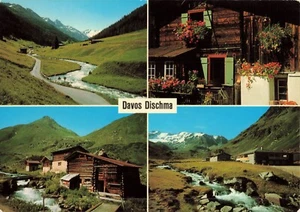 Postcard Germany Davos Dischma 4 Views - Picture 1 of 2