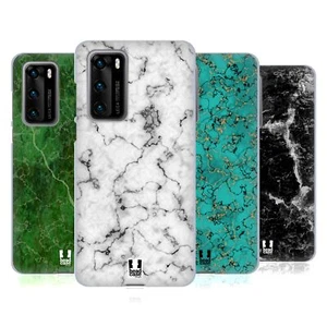HEAD CASE DESIGNS MARBLE PRINTS SOFT GEL CASE FOR HUAWEI PHONES 4 - Picture 1 of 11