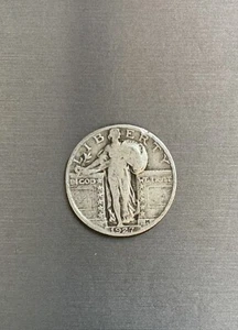 1927 Standing Liberty Quarter U.S Silver 25c Coin SHIPS TODAY #383 - Picture 1 of 2
