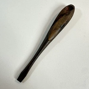 Antique Screwdriver 4" Swedish Or German Made Flat Head Screwdriver Wood Metal - Picture 1 of 8