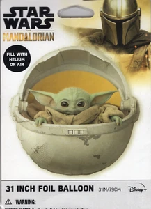 Star Wars The Mandalorian Baby Yoda 31 Zoll Folienballon Artikel # 18163 - Bild 1 von 2