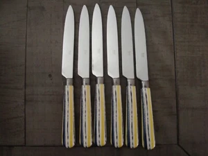 Quid Novi Monterey Yellow Table Knife #120301 6pcs NEW - Picture 1 of 3