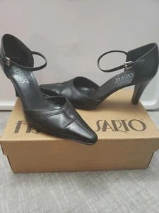 Franco Sarto Black Heels Womens 9.5 Adjustable Calf Holster Dress Pumps - Picture 1 of 6