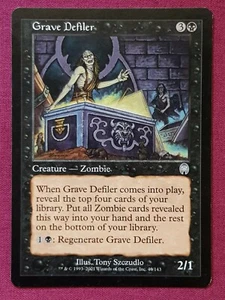 Magic The Gathering APOCALYPSE GRAVE DEFILER black card MTG - Picture 1 of 2