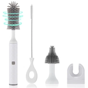 Electric Baby Bottle Brush Set, Multi-Purpose Cleaner Brushes,360°High-Speed Rot - Picture 1 of 7