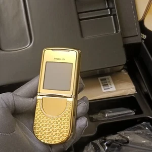 LUXURY Nokia 8800 Sirocco Gold Diamonds Edition 8800d Unlocked 2G GSM Cell Phone - Afbeelding 1 van 22