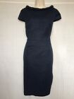 Lovely Phase Eight Navy Blue Textured Shift Dress Size 18