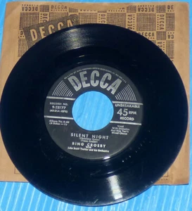 Bing Crosby - Adeste Fideles & SIlent Night Decca 45 - Imagen 1 de 2