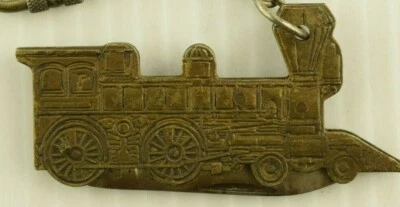 Cuchillo de bolsillo de ferrocarril locomotora de vapor de los años 50 llavero de latón inoxidable Foto 1 de 4