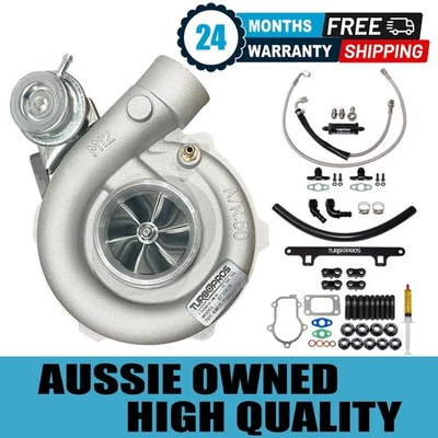 Billet Turbo+Oil Feed,Return Line&Bracket Kit For Ford Falcon BA XR6 Barra 4.0L - Image 1 of 4