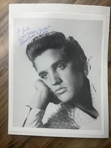 Elvis Presley Portrait Signed By Mary Jenkins (Elvis’s Cook) 1991 RARE - Picture 1 of 3
