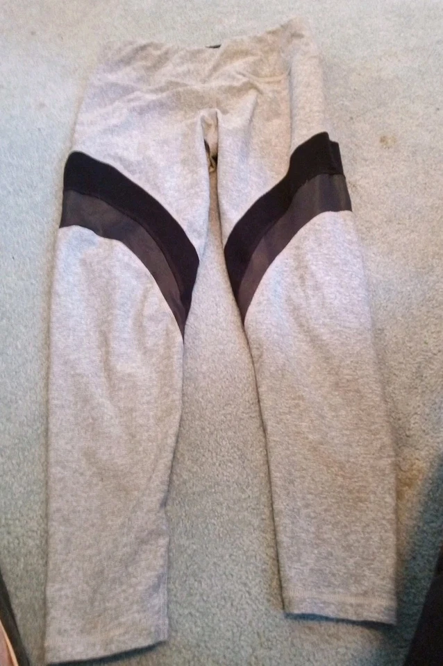  Calvin Klein XS Mujer Rayas Tobillo Yoga Pantalones Leggings, Negro Combo  Foto 1 de 4