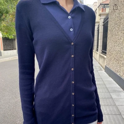 Brandy Melville Nikki  Navy Cardigan One Size BNWT  - Image 1 of 4