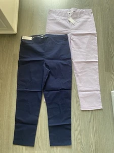 Ladies X 2 NWT Sz 12-14 High Quality Stretch High Waist Capri Trouser❤️L25/28in - Picture 1 of 9