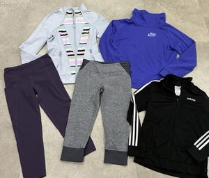 Girls NIKE/IVIVVA/ATHLETA/ADIDAS Leggings…Sweatshirts & Jacket, sz 12/14 - Picture 1 of 8