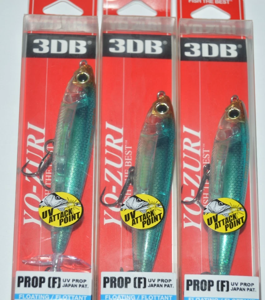 Yo-Zuri R1107-RBBH 3Db Prop (F) 90Mm 3-1/2" Real Blueback Herring