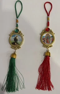 Neu 2er Set Christliches Auto hängende Ornament Quaste - Bild 1 von 4